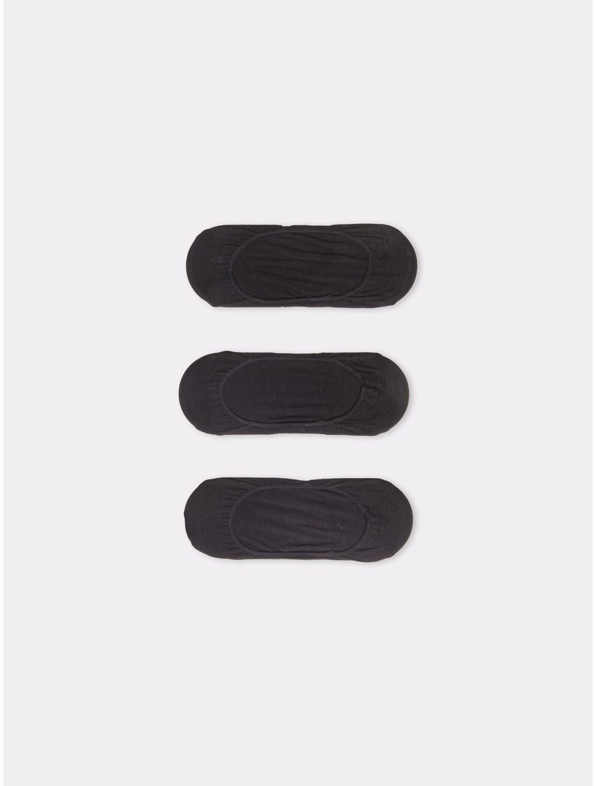 Pack negro de 3 medias liner