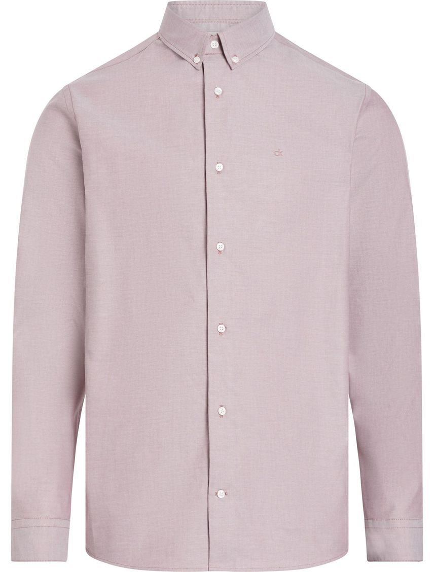 Camisa Rosa Oxford Regular Para Hombre