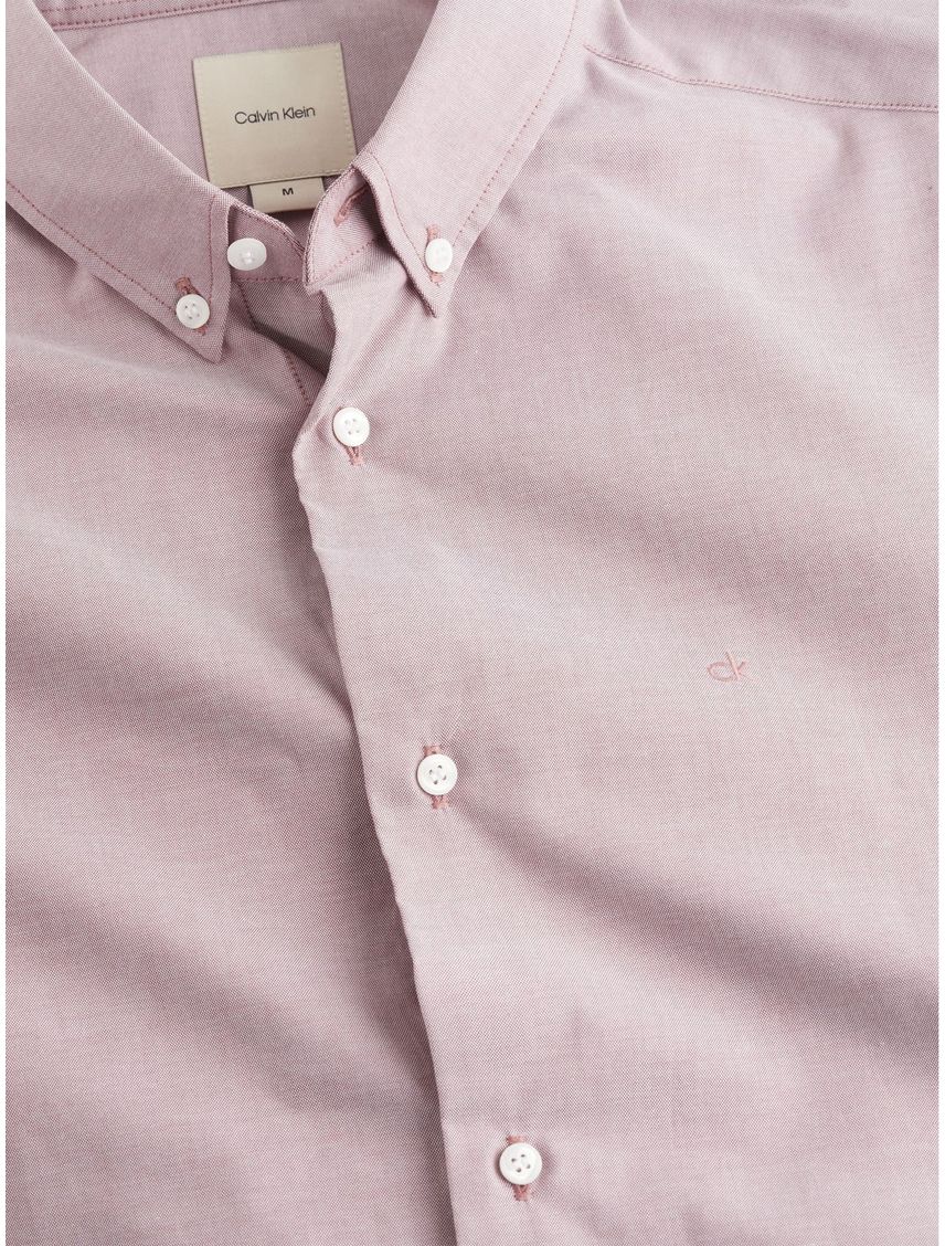 Camisa Rosa Oxford Regular Para Hombre