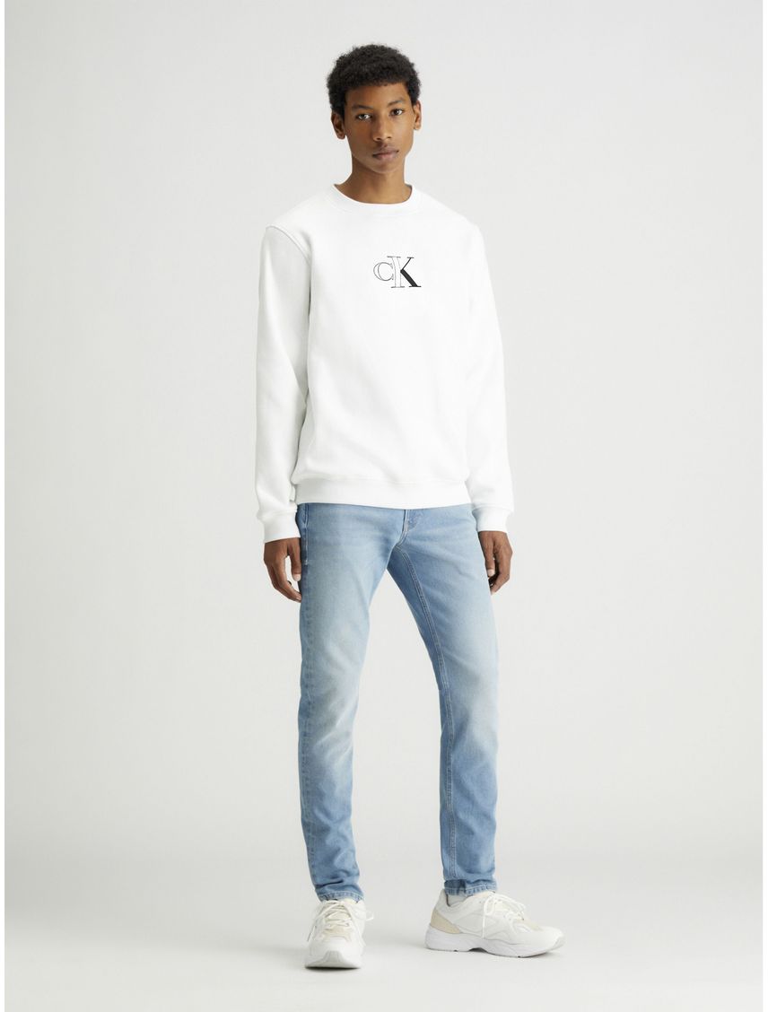 Saco Blanco Outline Monologo Crew Neck