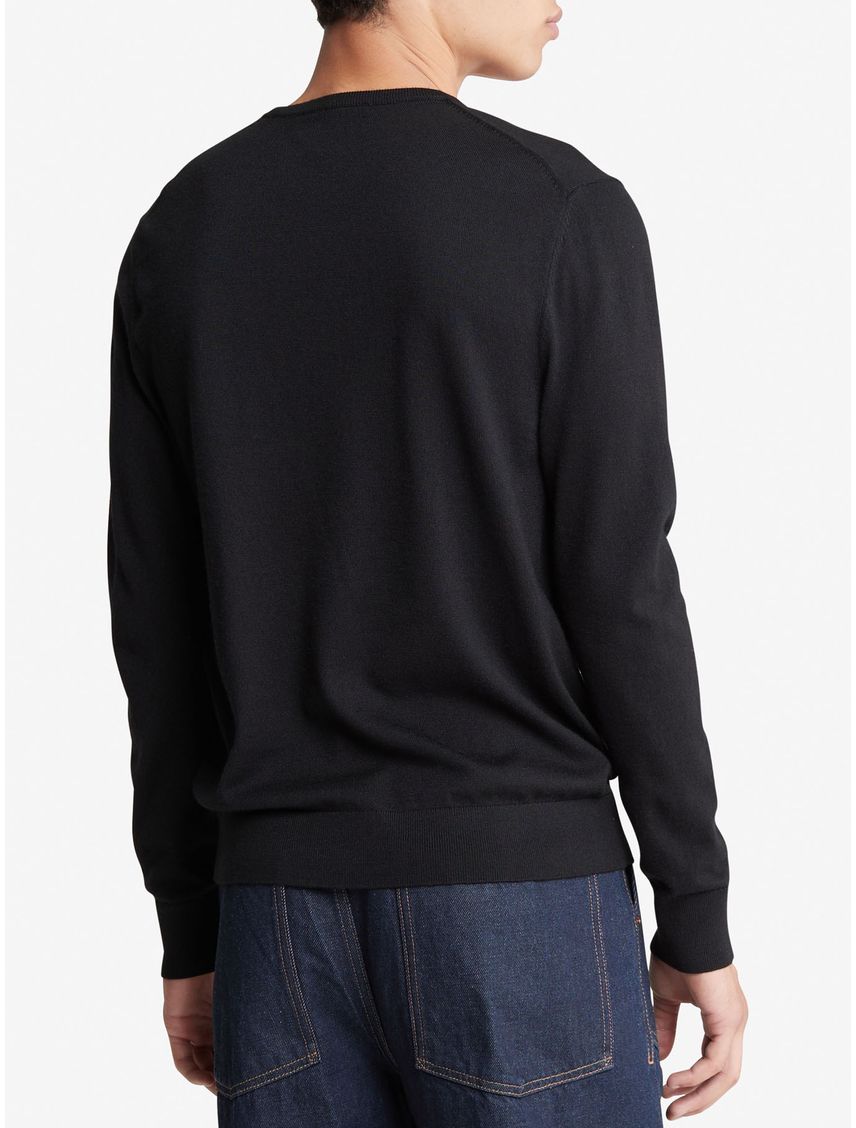 Saco Merino Con Cuello Redondo