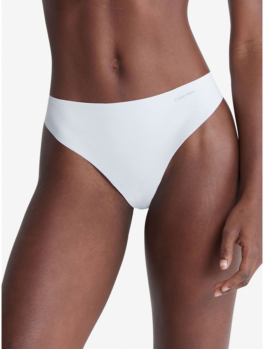 Tanga Celeste Invisible Con Logo En El Lateral