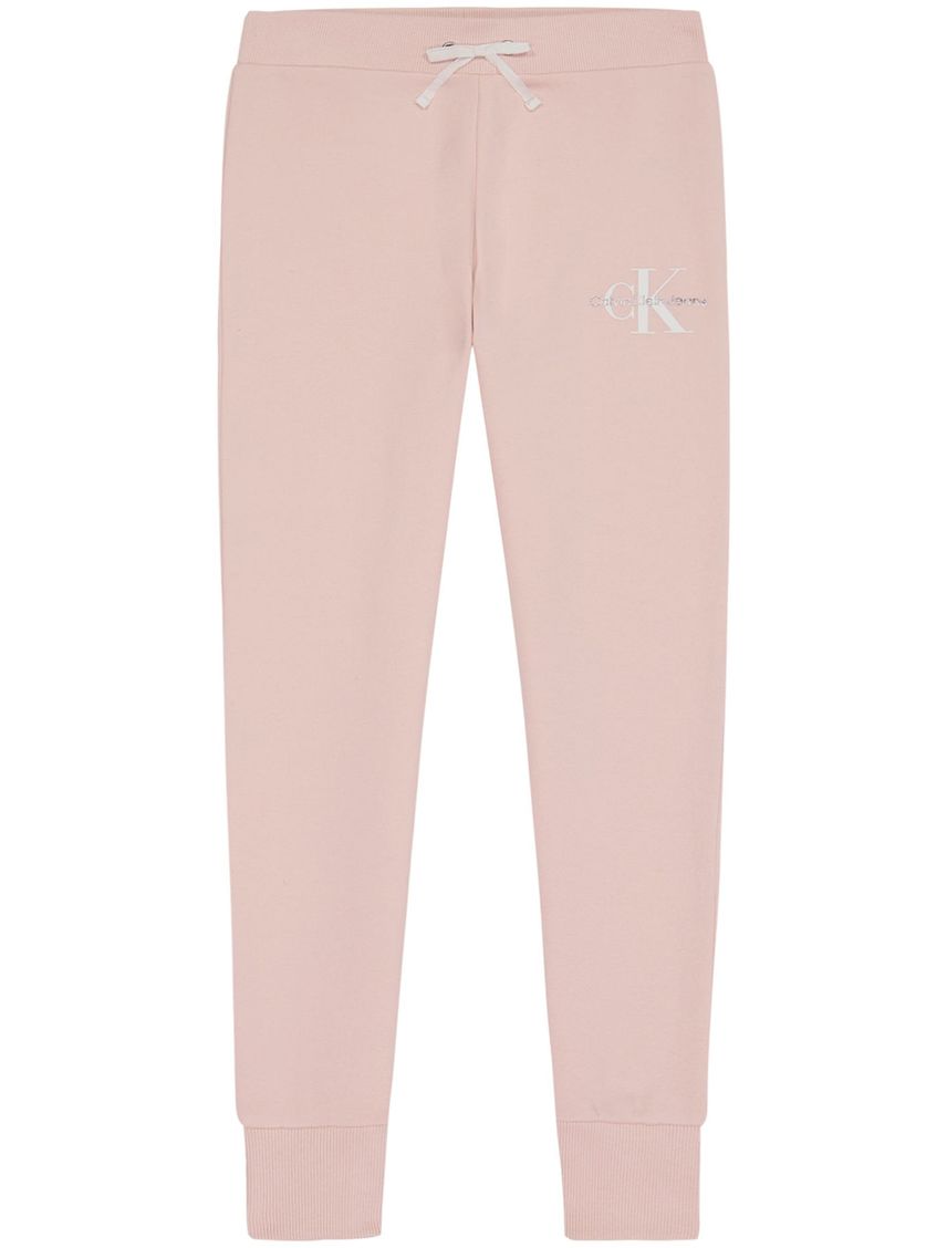 Pantalón De Chándal Con Logo Niña Monogram Rosado Calvin Klein