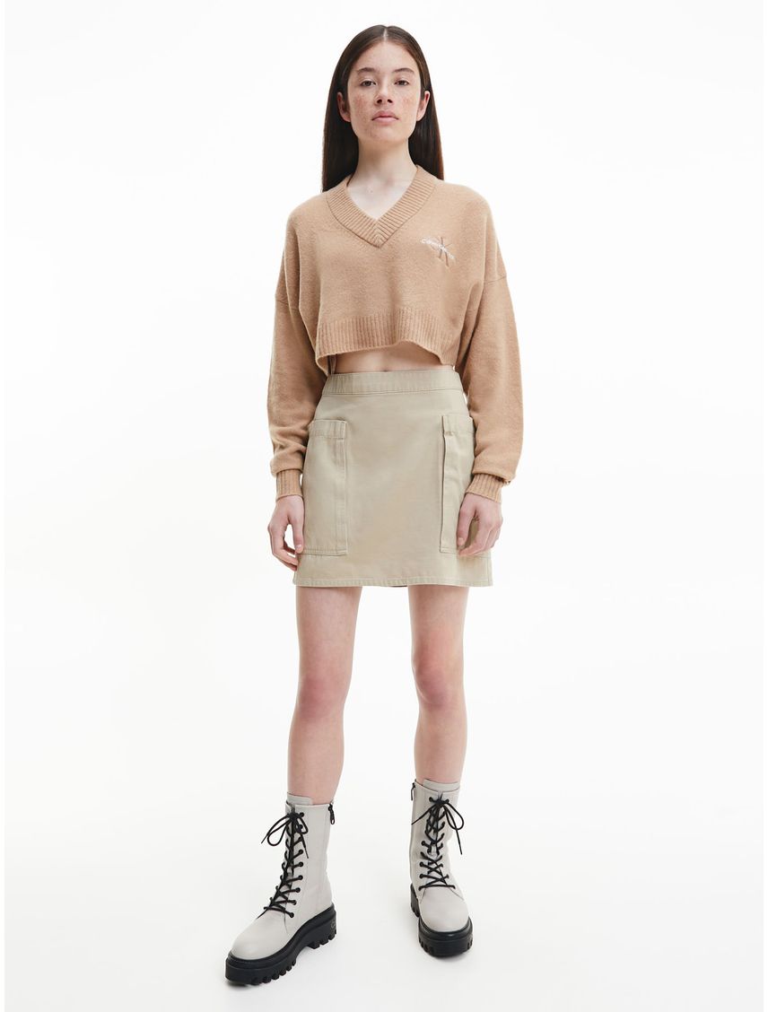 Saco Beige Con Logo Para Mujer