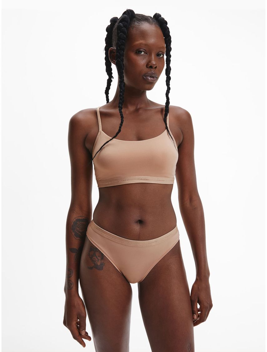 Pantie En Microfibra Tipo Bikini Mid Rise Para Mujer