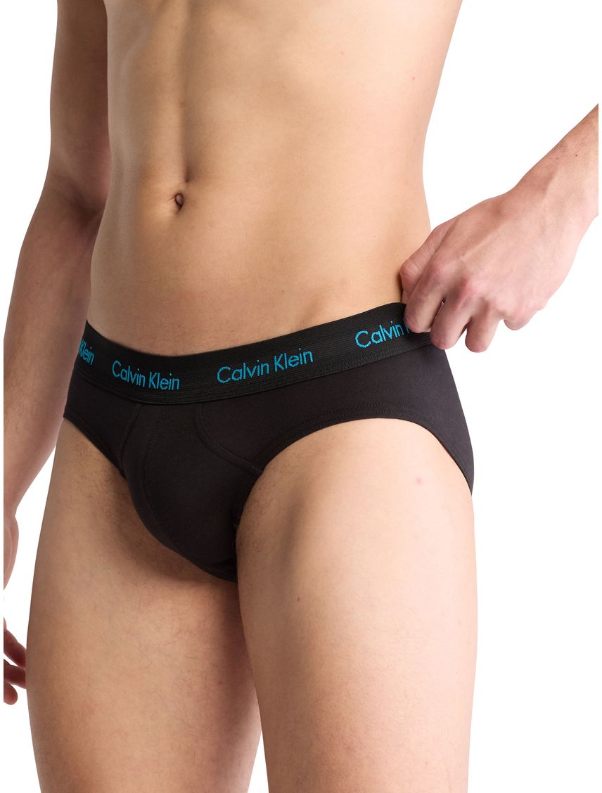Pack de 3 Hip Brief Negro - Cotton Stretch Wicking