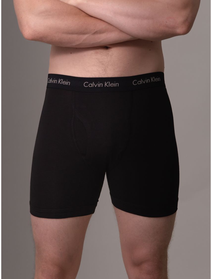Pack negro de 3 boxer brief - cotton stretch