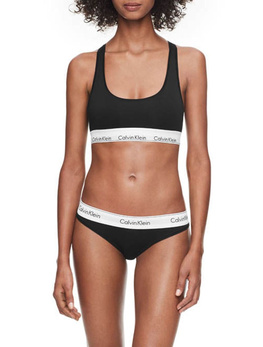 Bralette Negro Algodón Mujer Calvin Klein