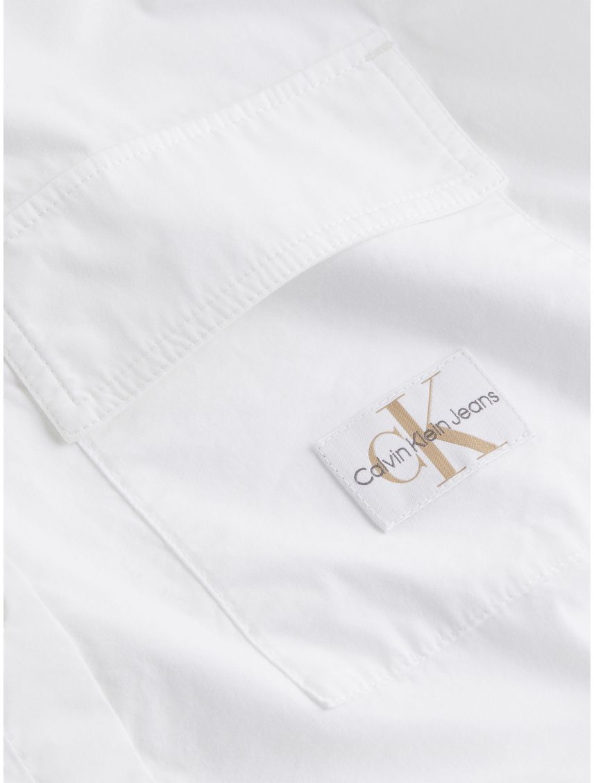 Camisa blanca utility oversized de algodón