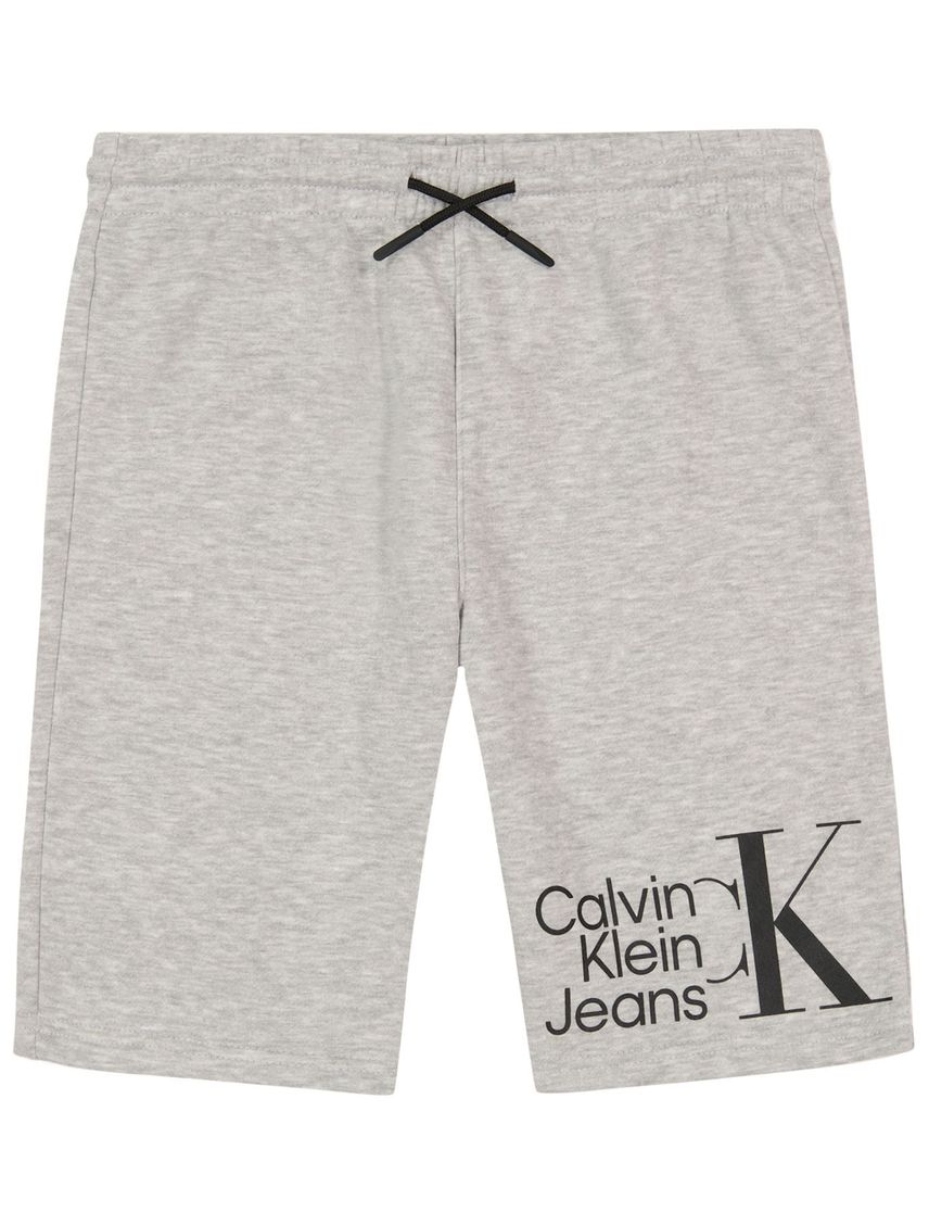Pantalón Corto Con Logo Gris Para Niño