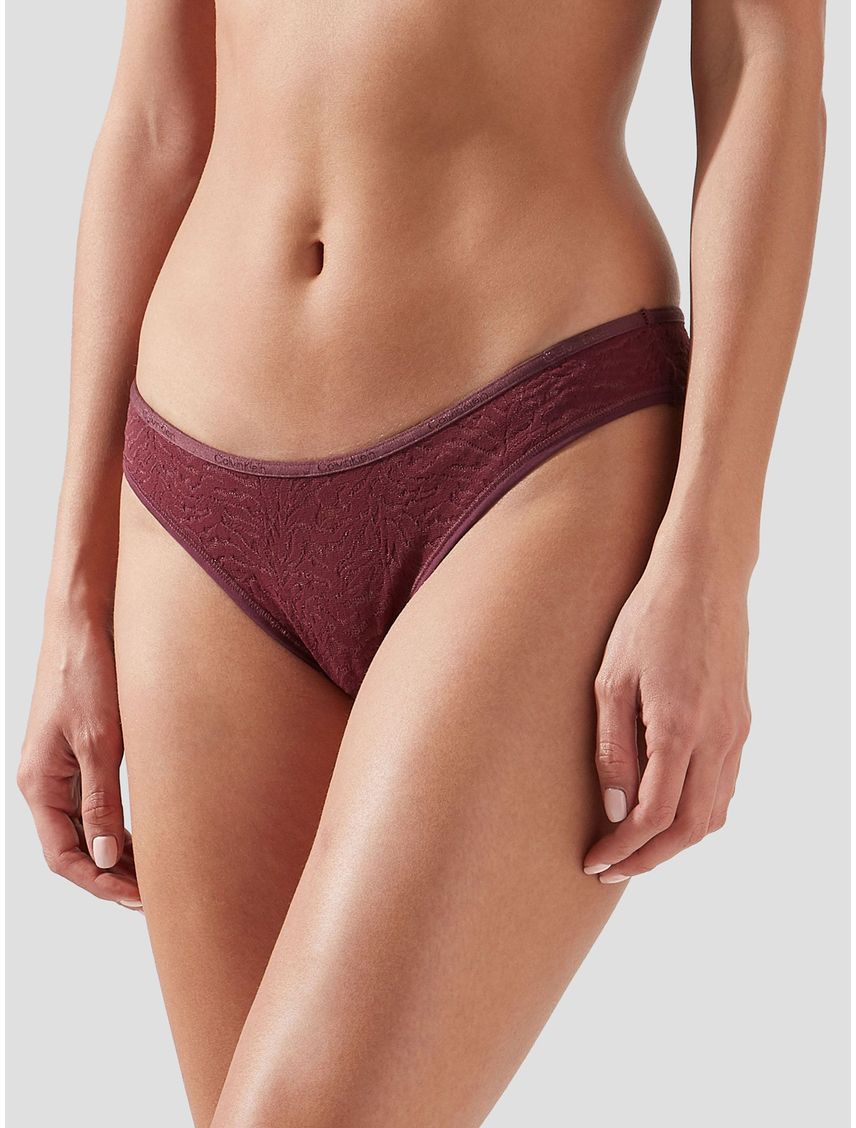 Pantie Bikini vino tinto de encaje - intrinsic