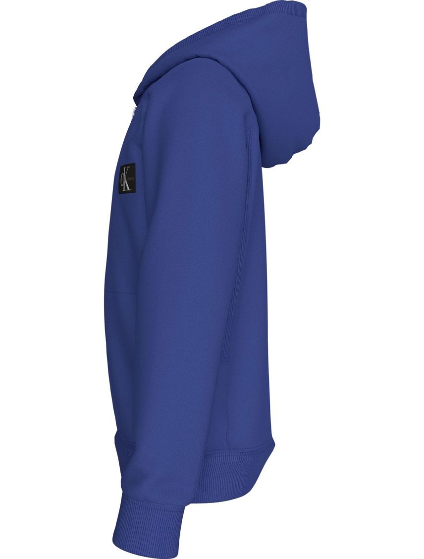 Buzo Azul Con Capota y Monograma Para Niño