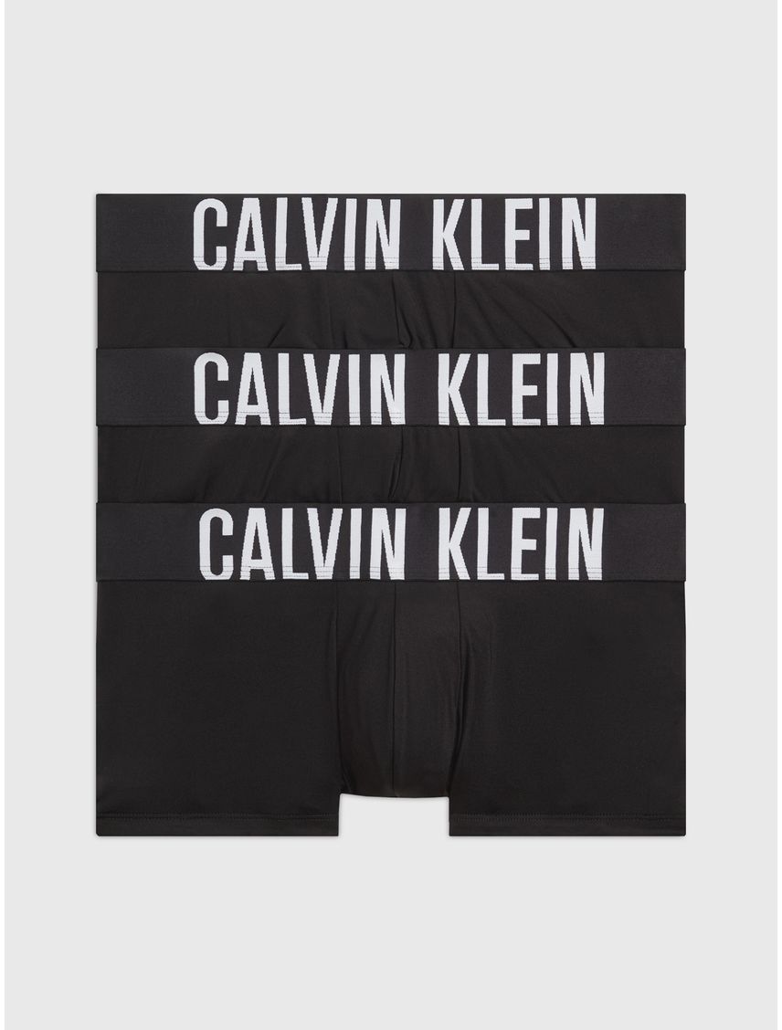 3 Pack De Boxer Negros Low Rise Trunk en Microfibra