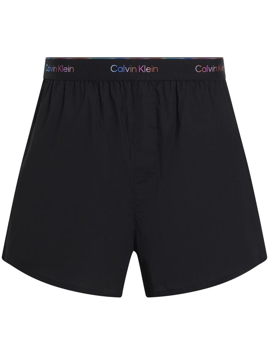 Pantaloneta Negra de Pijama de Popelín de Algodón Pride