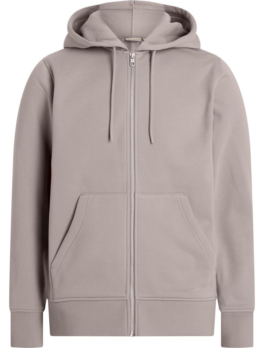 Buzo Beige Con Capota Y Logo Tape Para Hombre