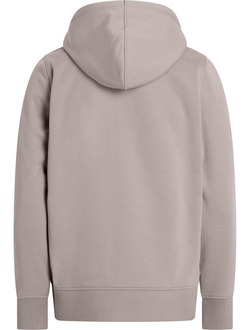 Buzo Beige Con Capota Y Logo Tape Para Hombre