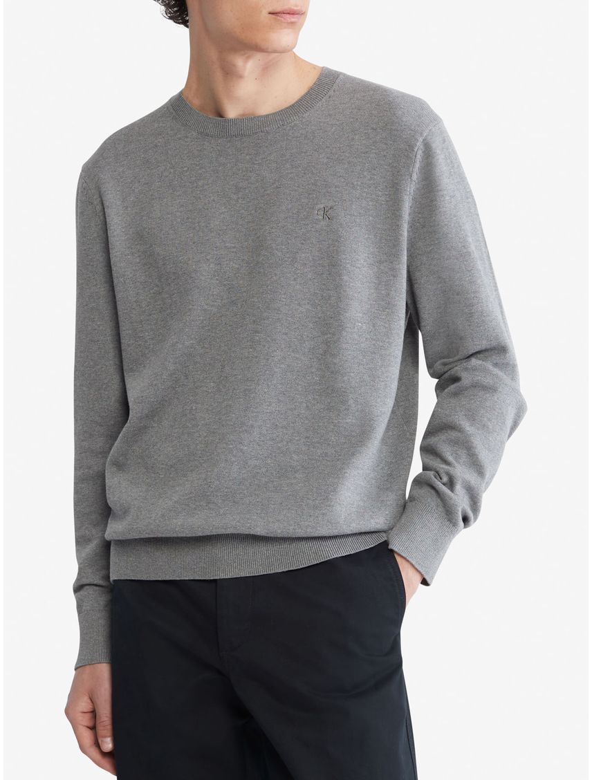 Saco Gris Casual Manga Larga