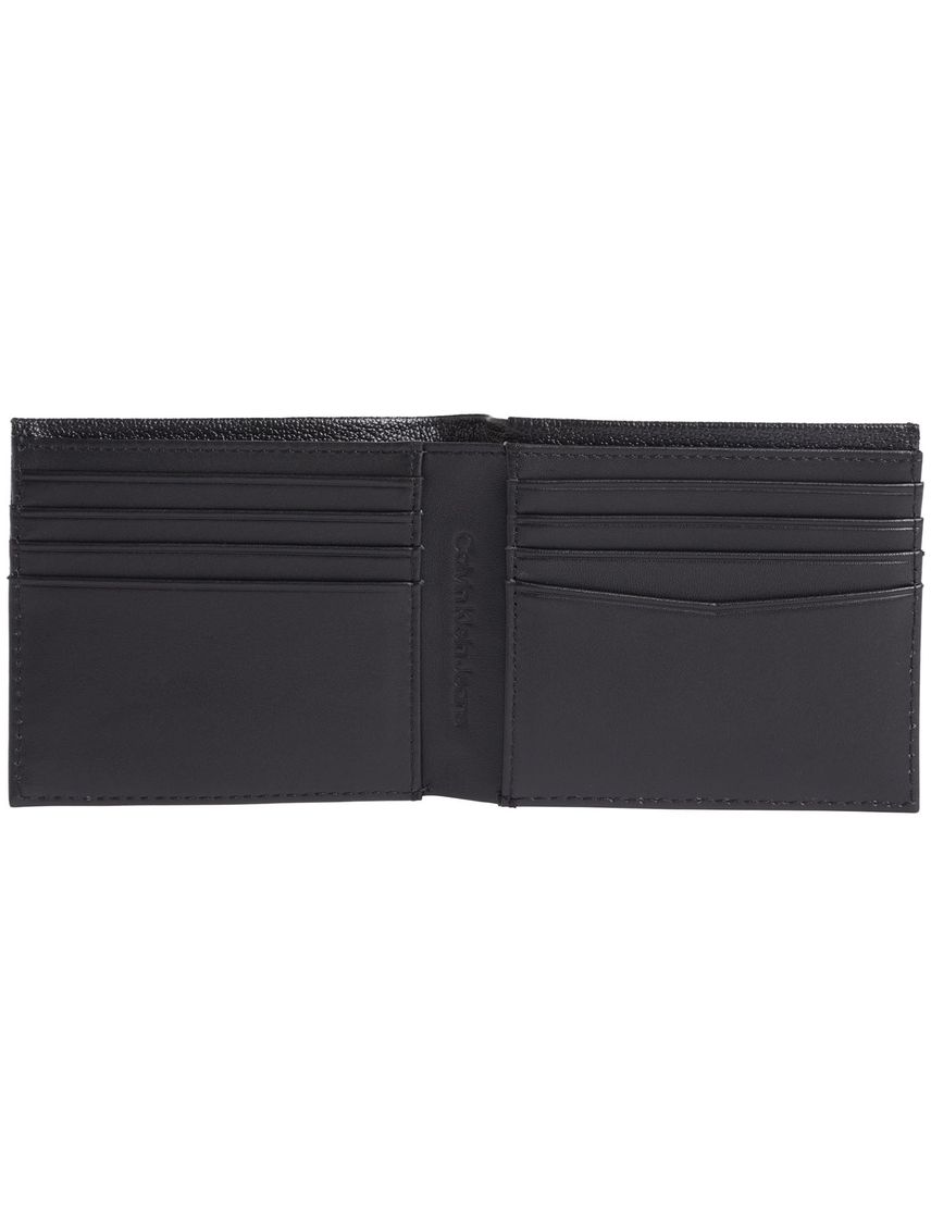 Billetera negra y llavero de cuero en set de regalo