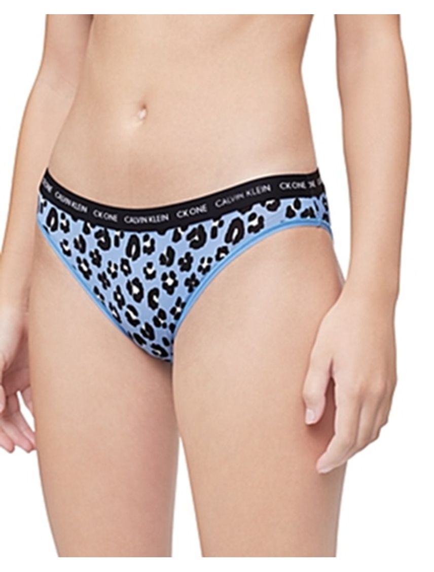 Pantie Azul Tipo Brasilera en Microfibra Para Mujer