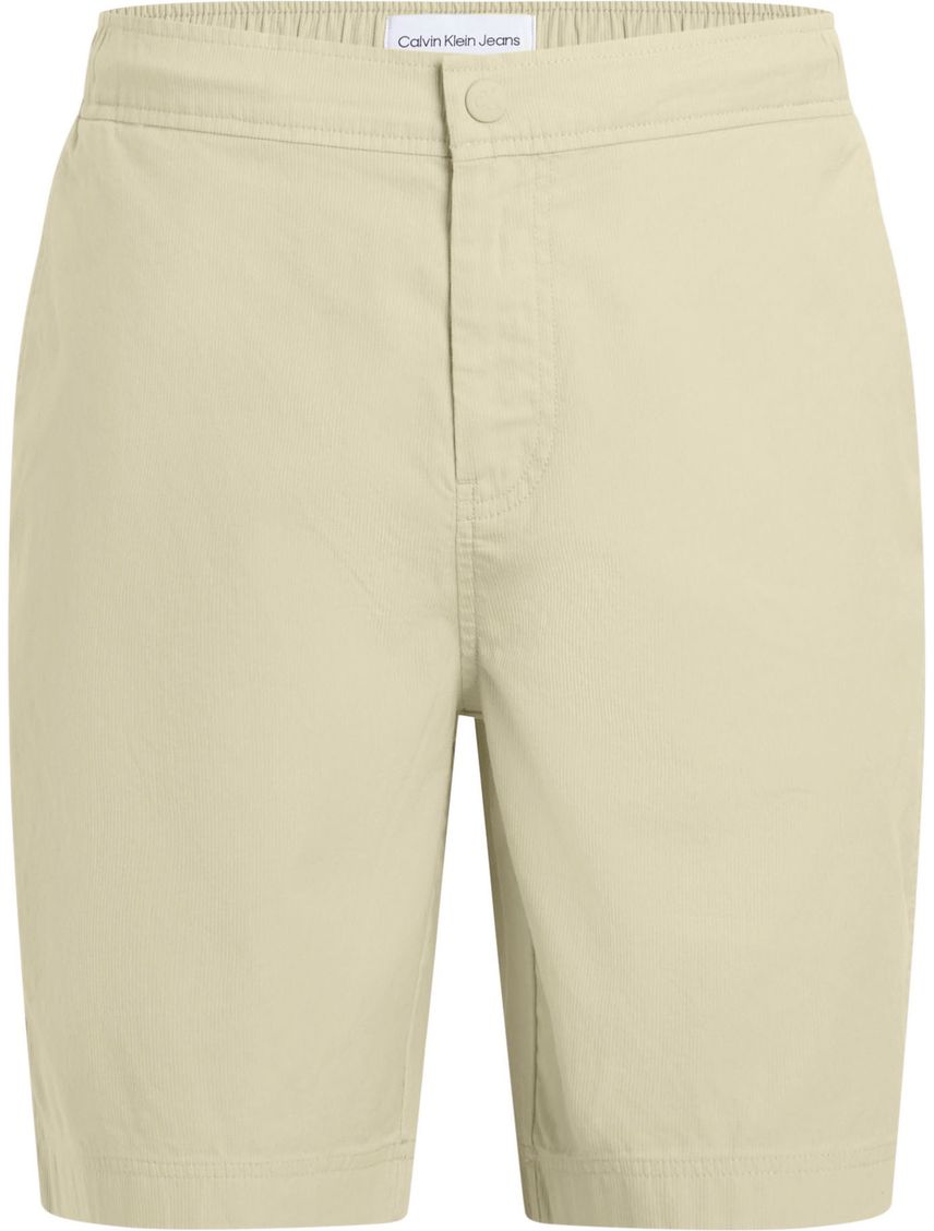 Bermudas beige con textura lineal