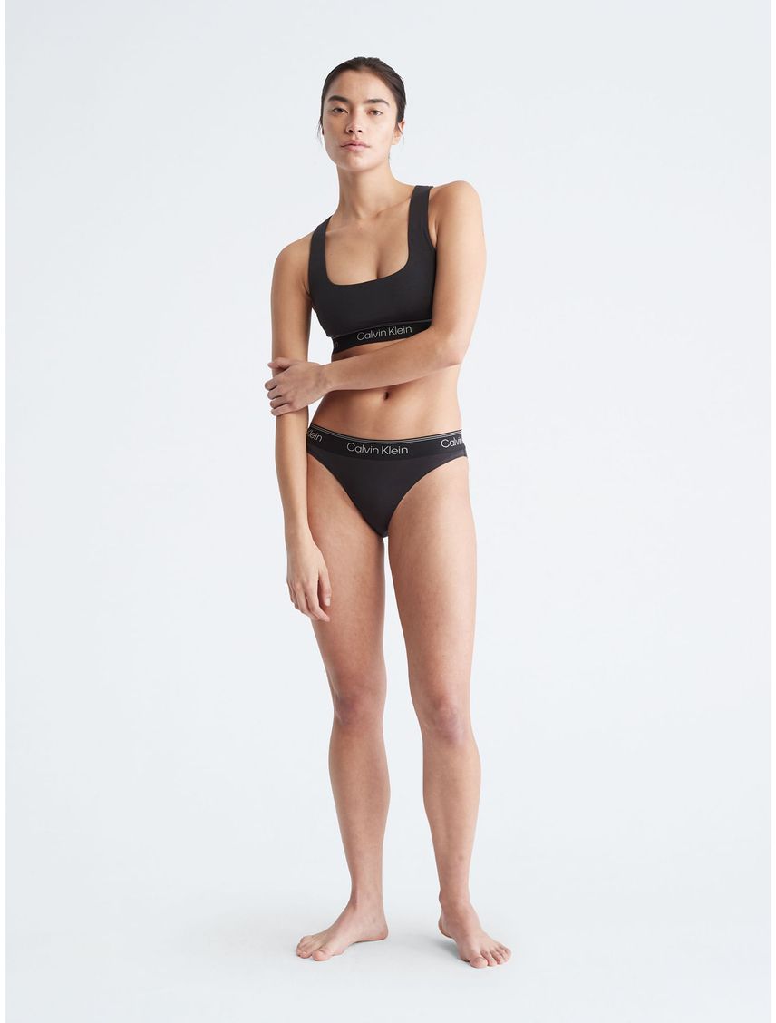 Bralette Negro Deportivo Con Logo