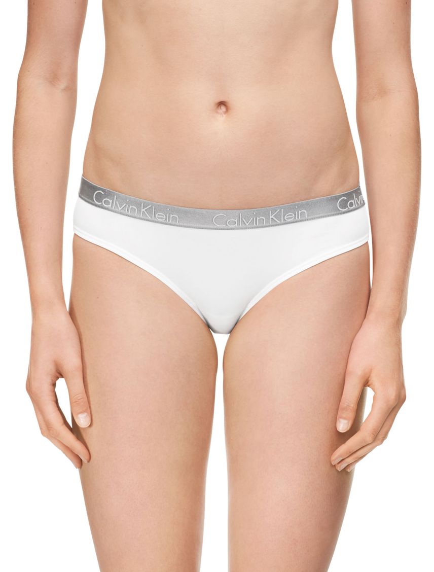 Panties Blanco Algodón Radiant Algodon Bikini Mujer Calvin Klein