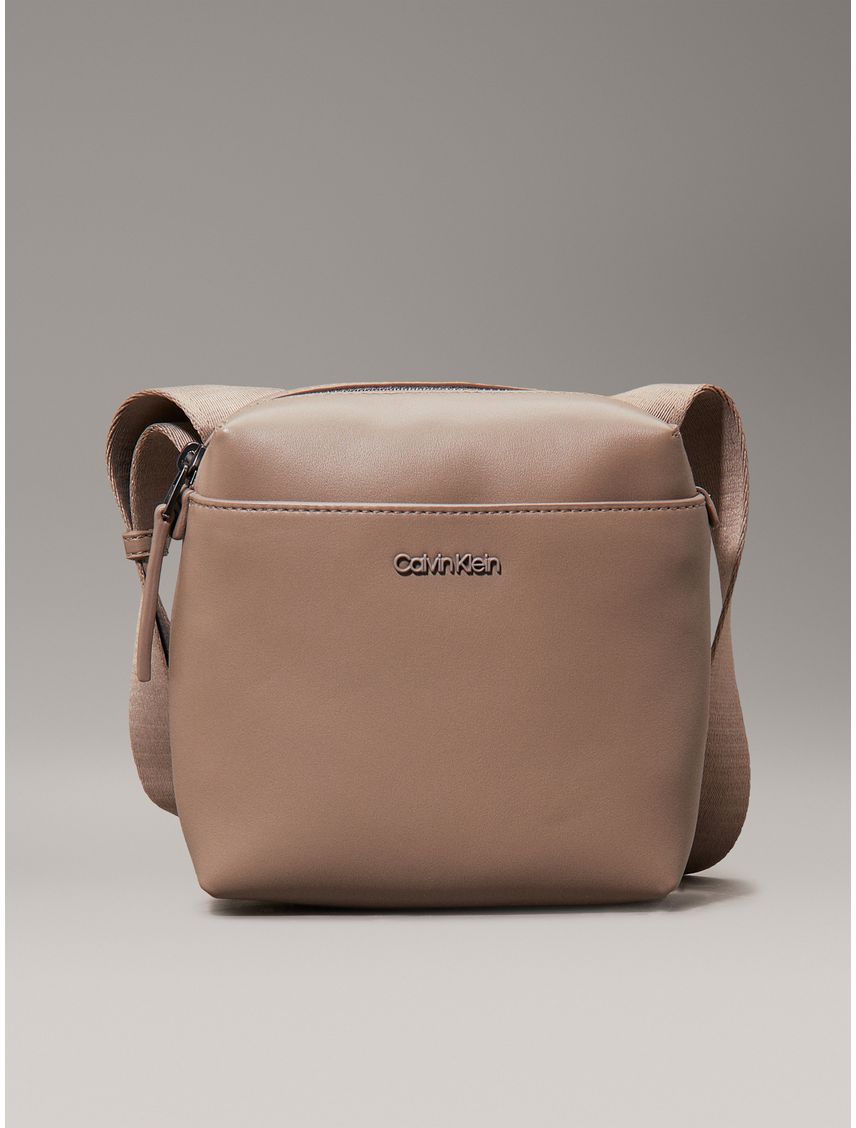 Bolso gris reporter cuadrado