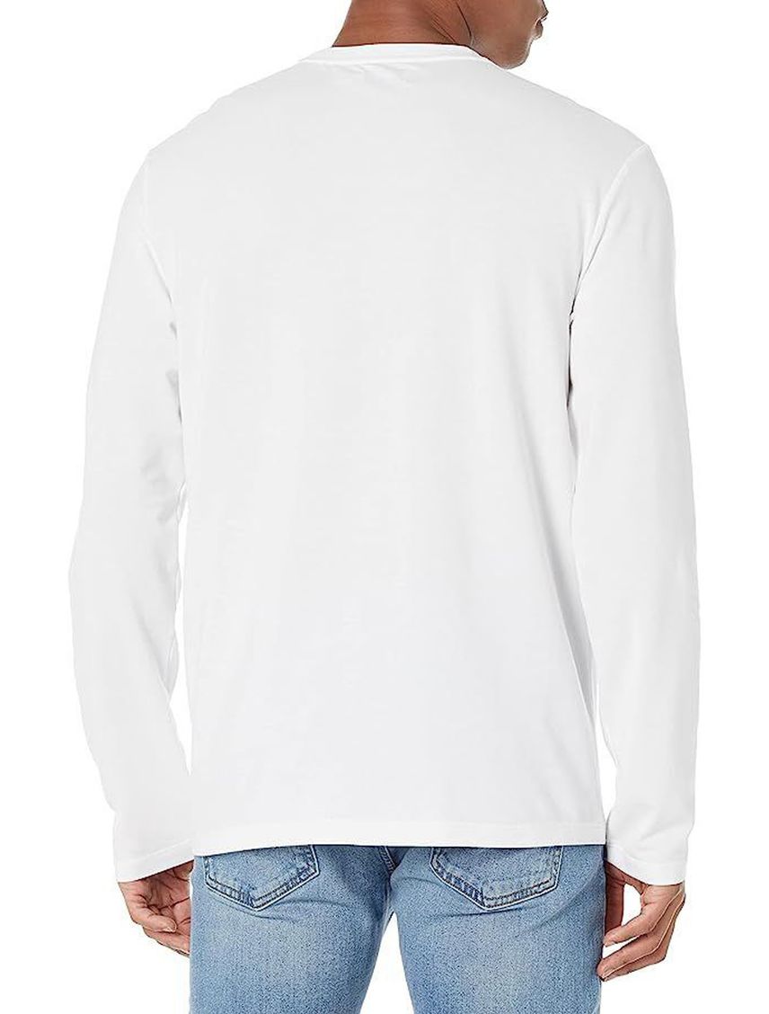 Camiseta Manga Larga Con Logo Hombre Blanco Calvin