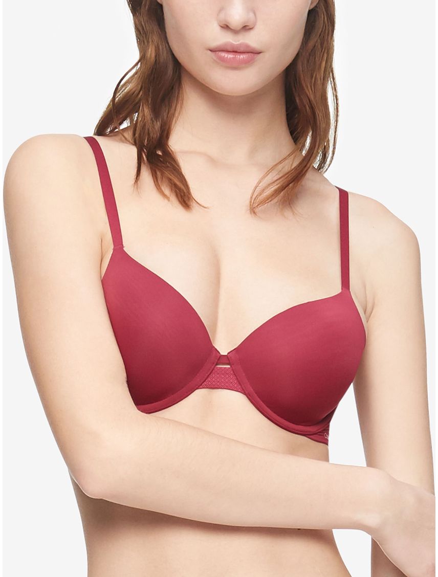 Brassier Rojo Microfibra Lightly Forrada Pc Mujer Calvin Klein