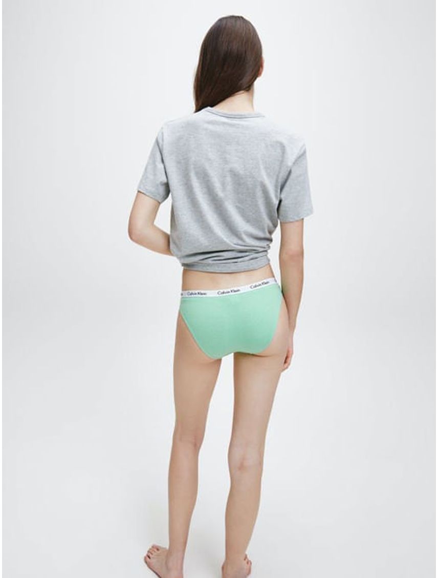 Pantie Verde En  Algodón Tipo Bikini Para Mujer