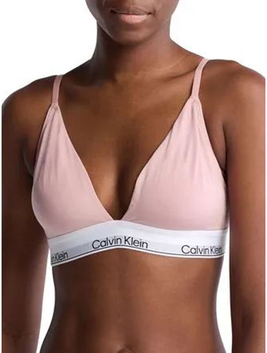Bralette Beige Lined Triangle - Modern Cotton