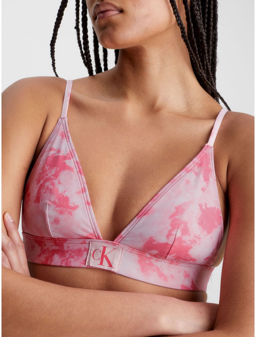 Top Vestido de Baño Rosado En Triángulo - Ck Authentic