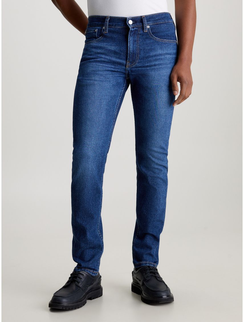 Jeans Slim azul Tapered Para Hombre