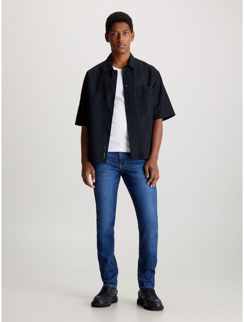 Jeans Slim azul Tapered Para Hombre