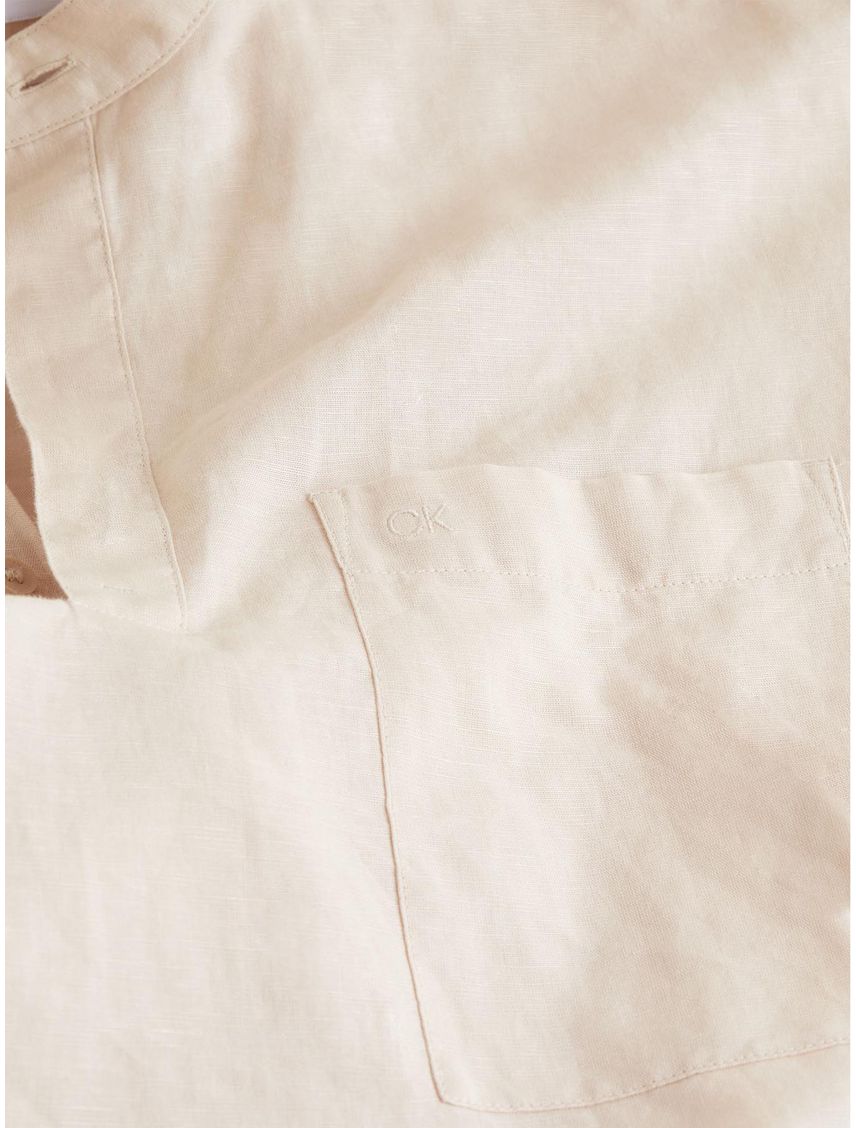 Camisa Beige Esencial Para Hombre