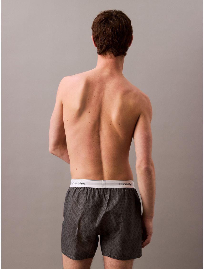 Pantaloneta negra de pijama de poplín de algodón