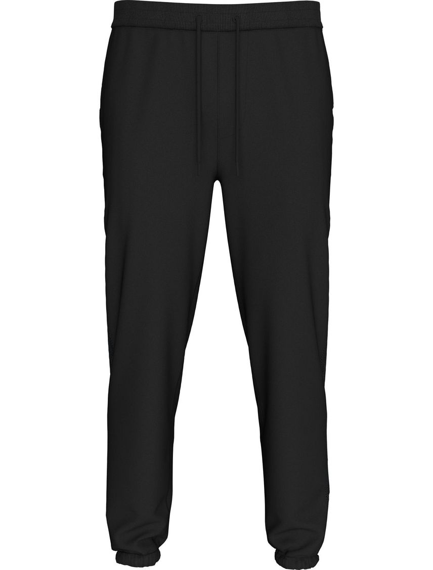 Jogger Negro Tipo Deportivo Con Logo Y Cinta