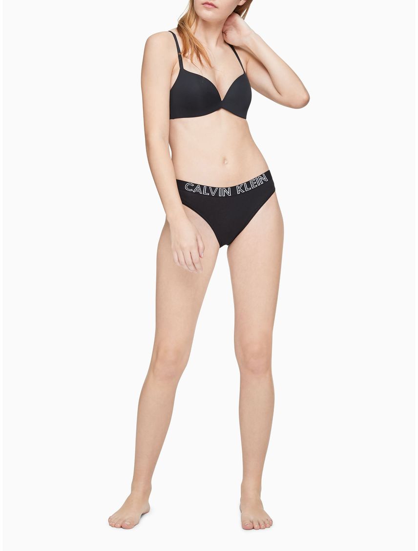 Pantie Negro Tipo Bikini En Algodón Para Mujer