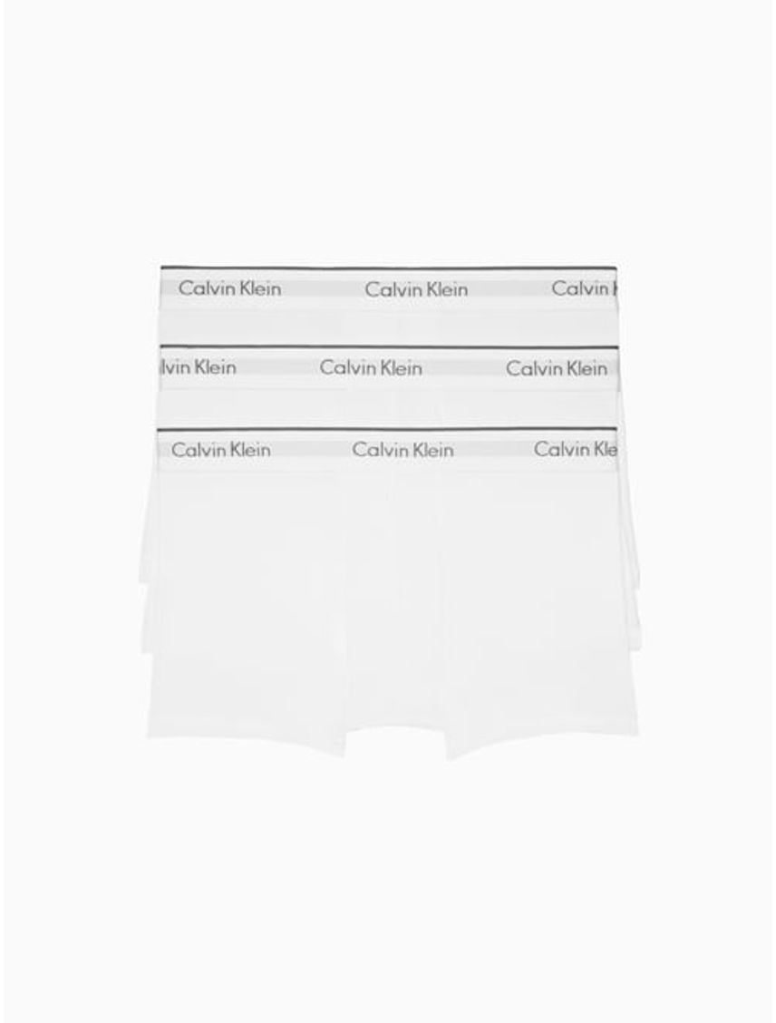 3 Pack De Boxer Blancos En Microfibra Low Rise Trunk