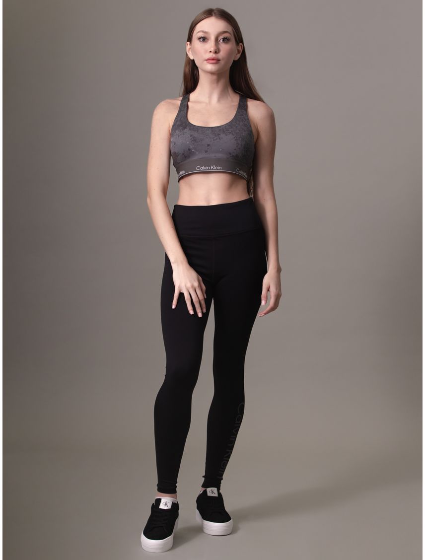 Top Gris De Soporte Medio Para Mujer