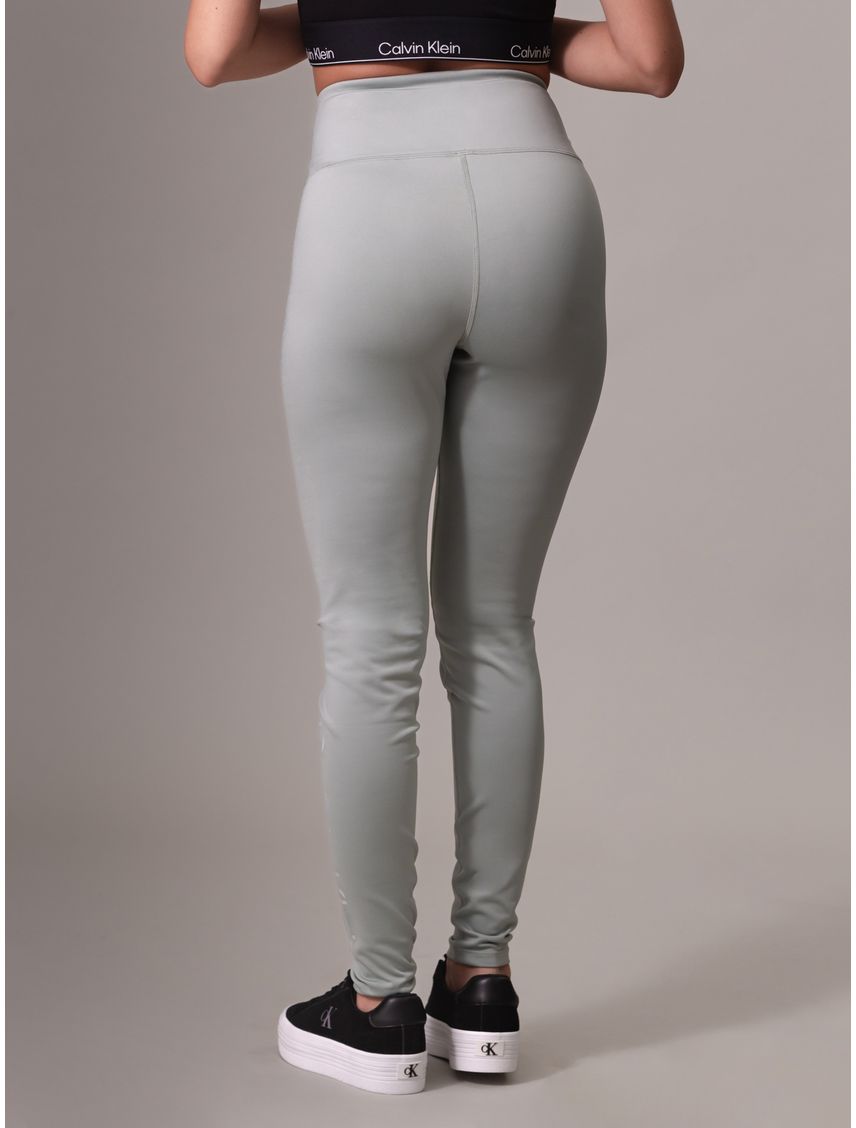 Leggings gris deportivos con logotipo