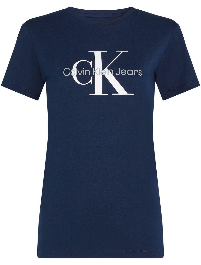 Camiseta azul regular fit con logo