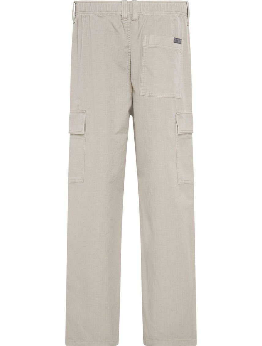 Pantalón gris cargo recto de ripstop