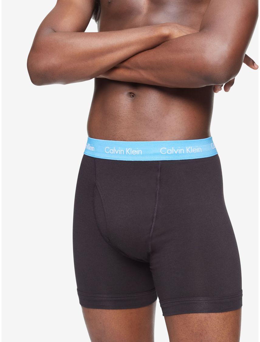 Pack Negro De 3 Bóxers Tiro Bajo Cotton Stretch Hombr