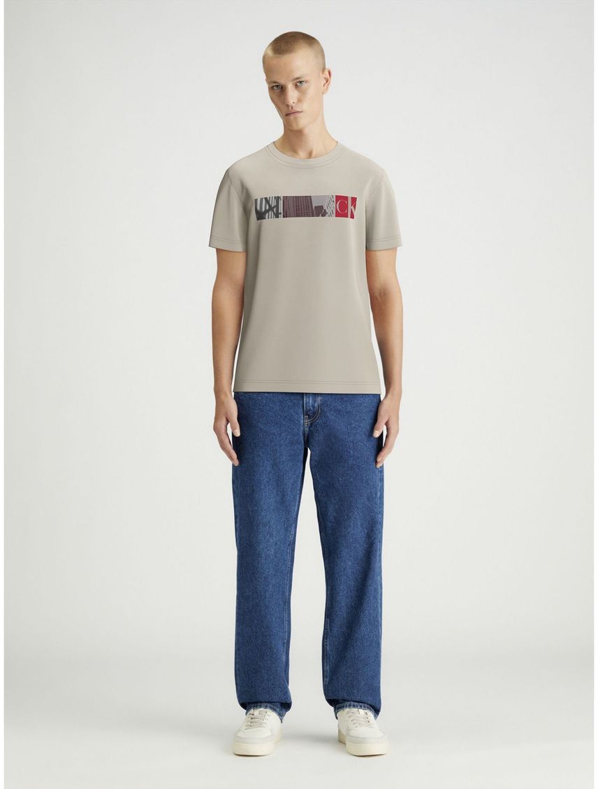 Camiseta Gris City Block Para Hombre