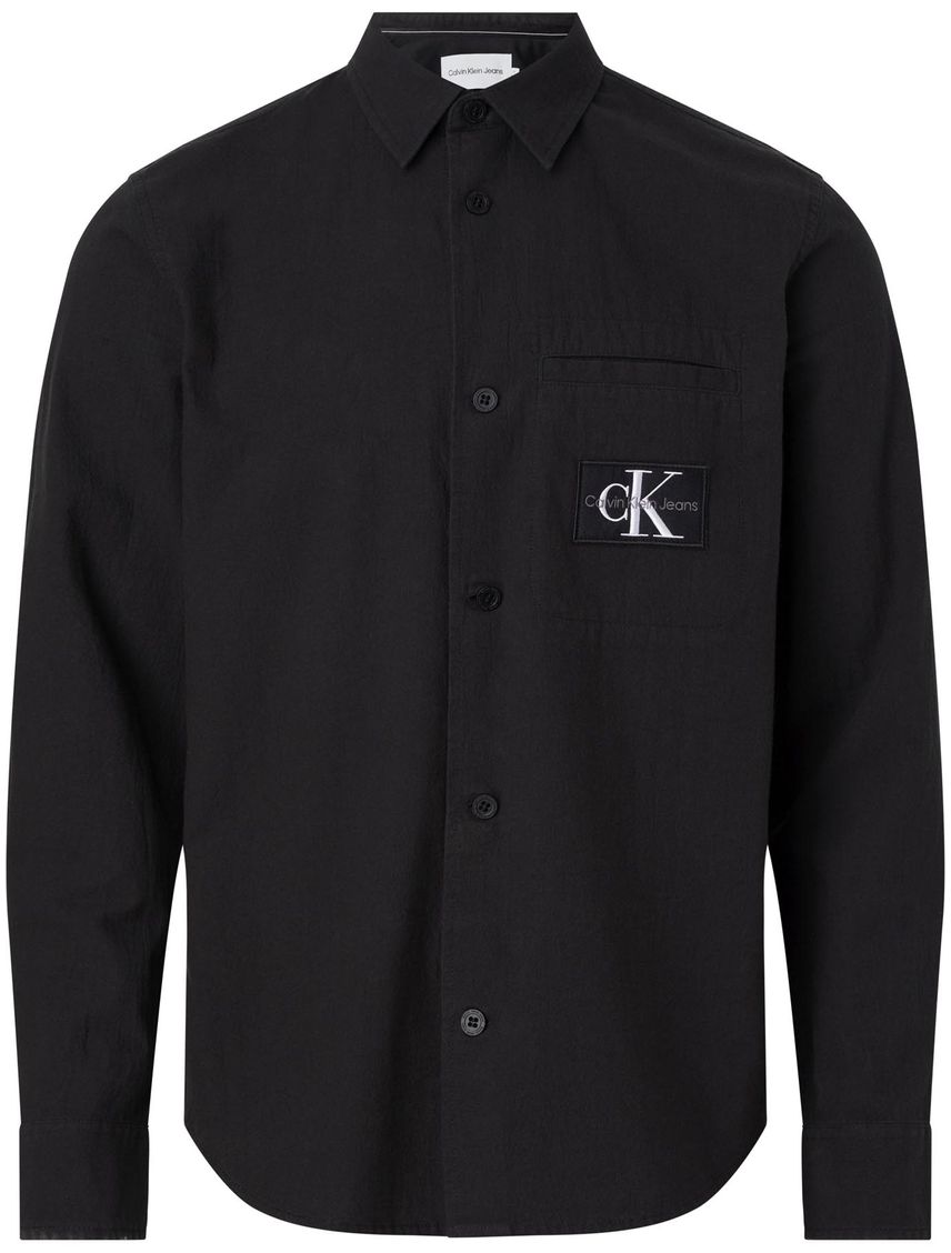 Camisa Negra Manga Larga Para Hombre