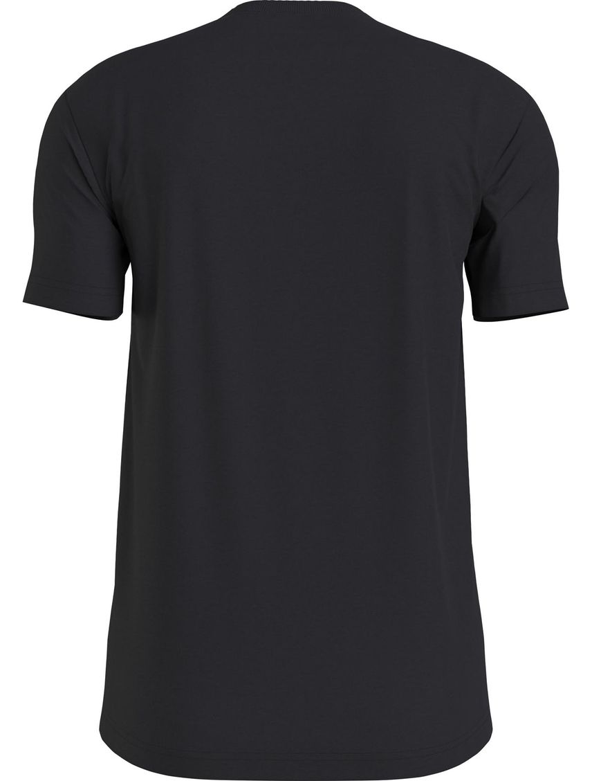 Camiseta Negro Slim Con Logo