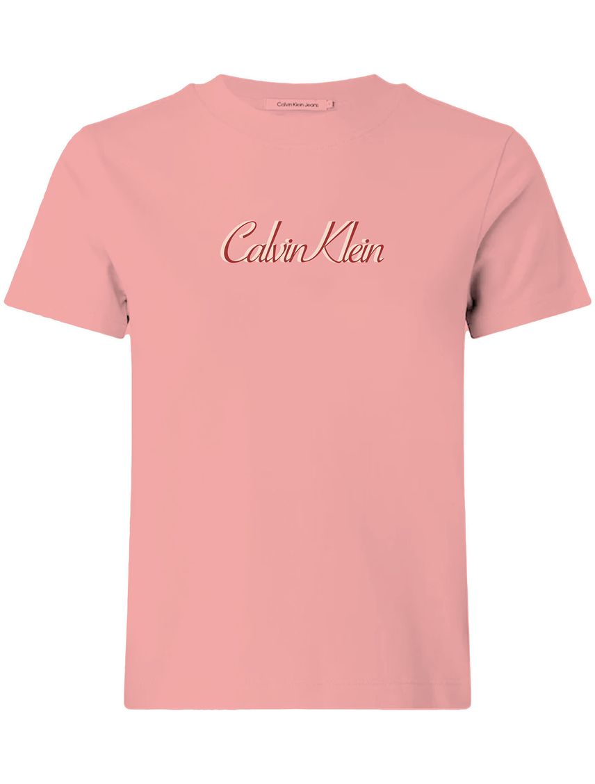 Camiseta beige classic con logo