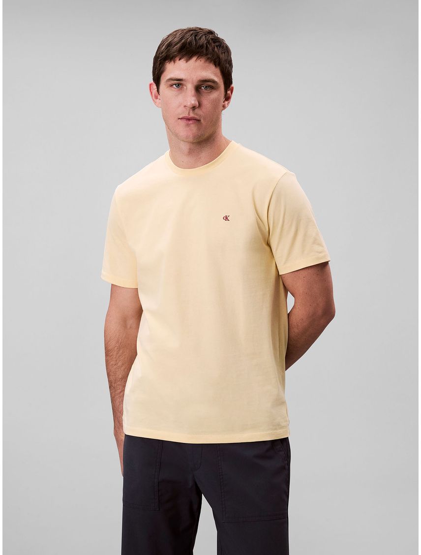 Camiseta de algodón con monograma bordado