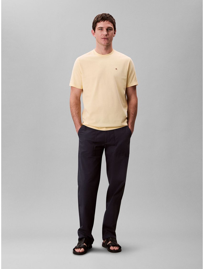 Camiseta de algodón con monograma bordado